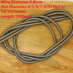 2PCS,1 Meter Custom Spring Steel Tension Extension Spring,0.8mm Wire Dia*4/5/6/7/8/9/10/11/12/13/14mm Out Diameter*1000mm Length