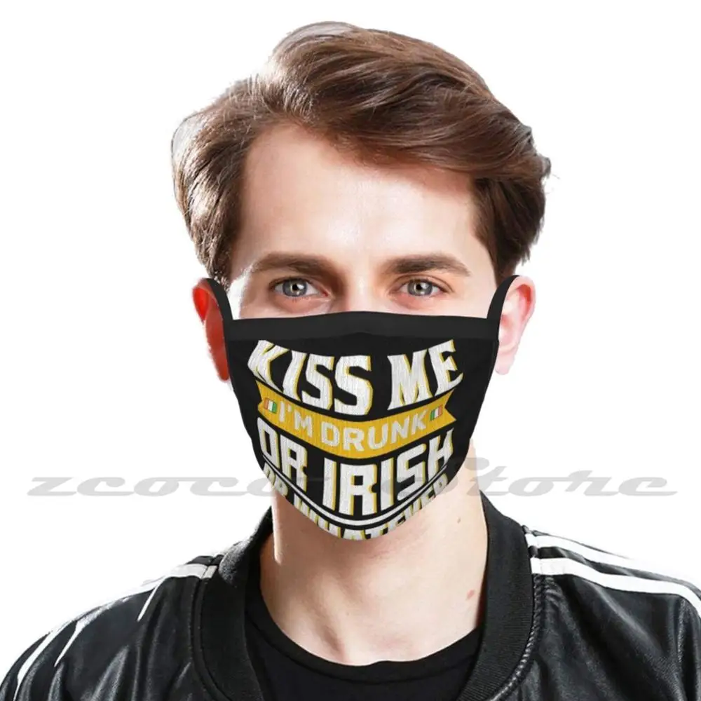 Kiss Me Mask ผ้า Reusable Print Filter ล้างทำความสะอาดได้ American กระเป๋าเดินทาง American Flag American Flag American Flag Made In America