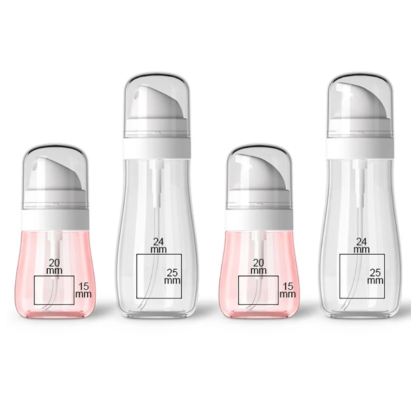 Pulverizador recarregável da garrafa do pulverizador das garrafas do curso cosmético vazio da garrafa 50ml/100ml do pulverizador da névoa fina para a pele