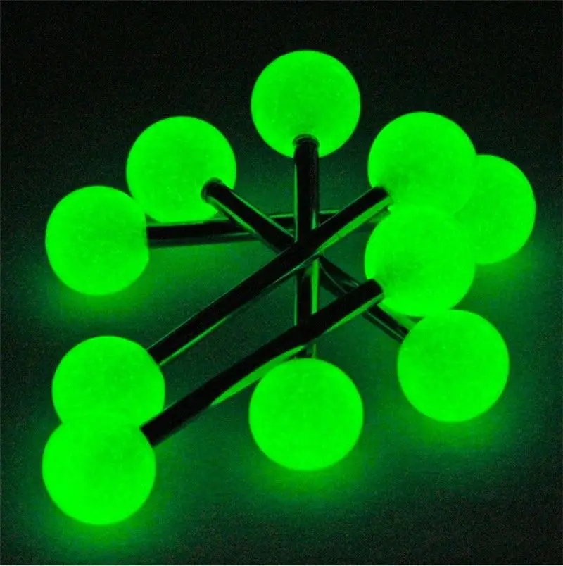 Plastic Tongue Piercing Barbell Rings, Mix Color, 10/20PC