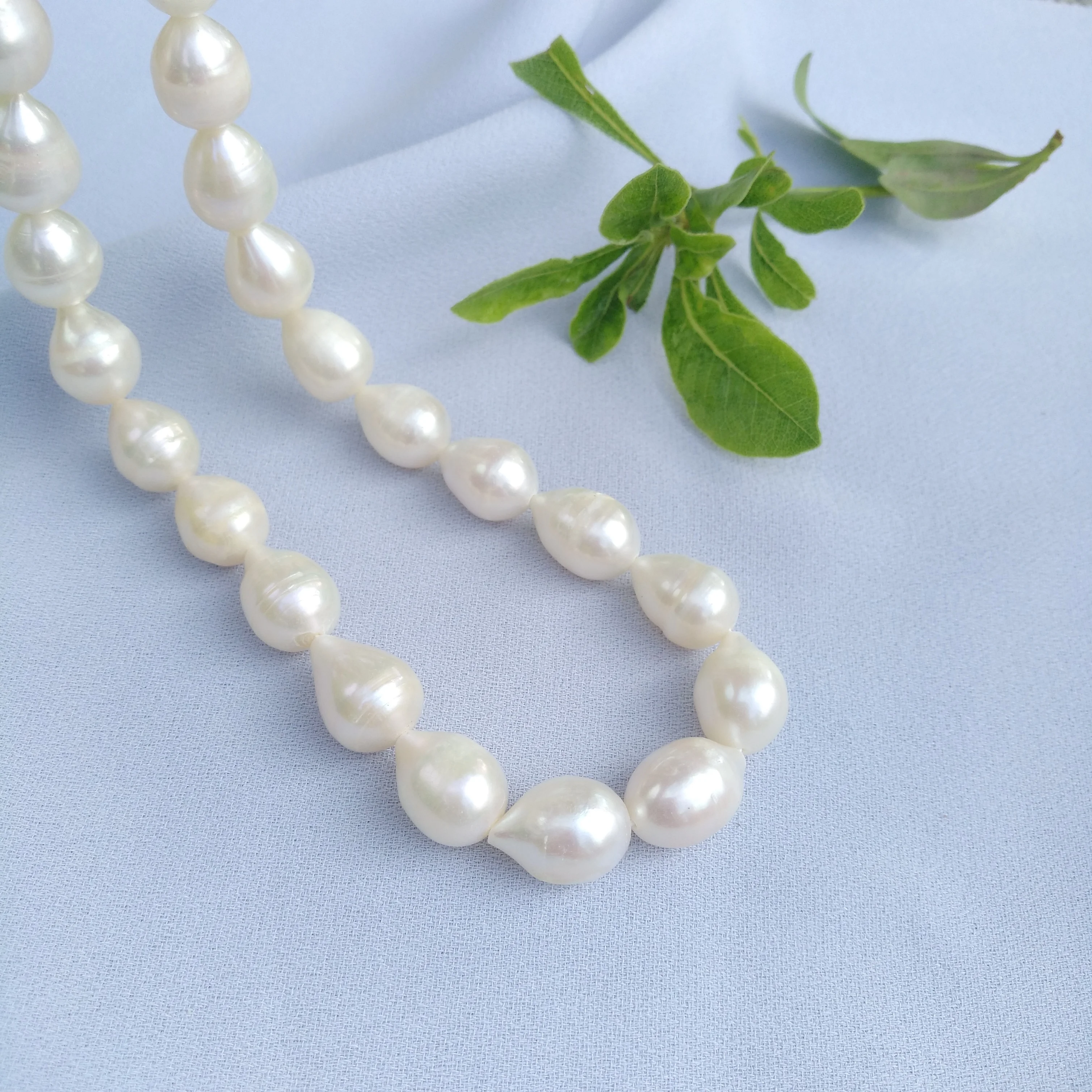 

18'' Natural AAA++ 10-13mm South Sea Real White Pearl Necklace 925 Sliver Women Men Free Shipping Nice Gift