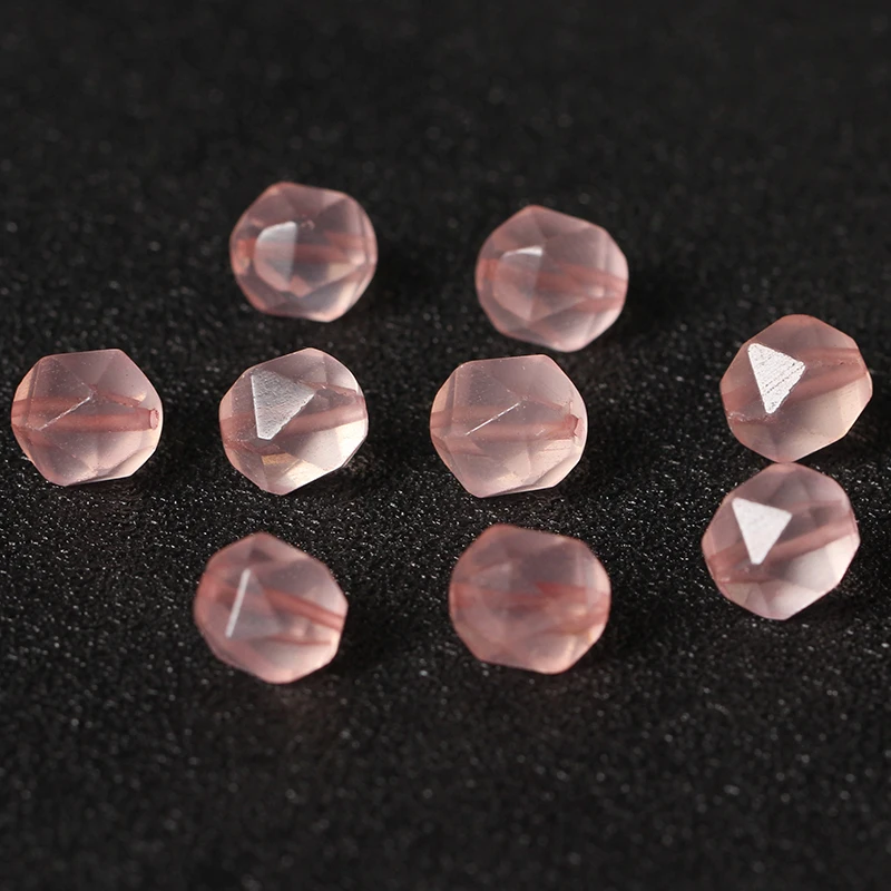 4A Natural Rose Quartz Crystal Single Bead DIY Beads Jewelry Making