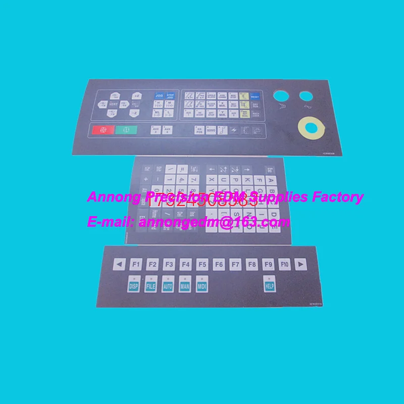 (3pcs/set) edm Keyboard Panel Set,Keypad sticker set for CHMER wire-cut edm machine