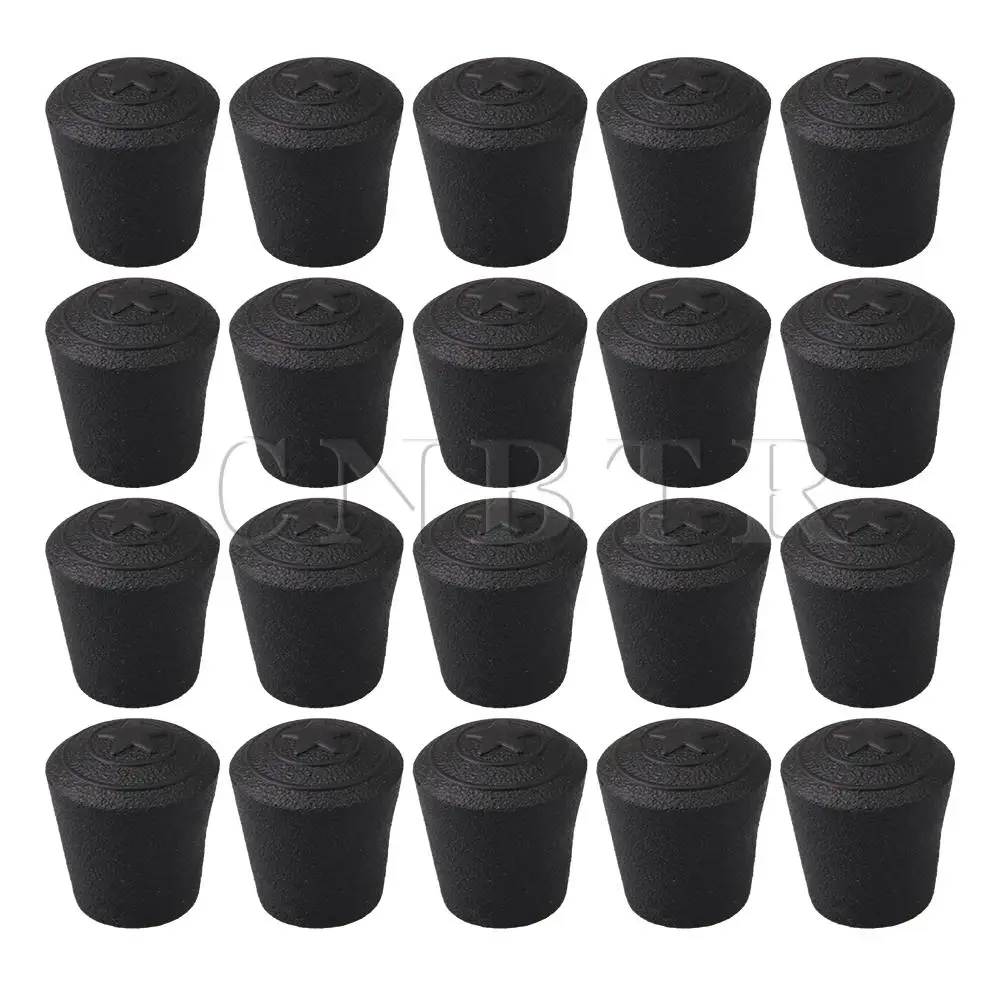 CNBTR 20PCS Arc Type Inner Dia 10mm Anti-Slip Synthetic Rubber Table Chair Leg Tips Caps