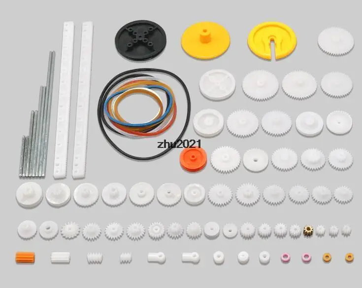 82Pcs พลาสติกชุดเกียร์ DIY เกียร์ Assortment ชุดอุปกรณ์เสริม