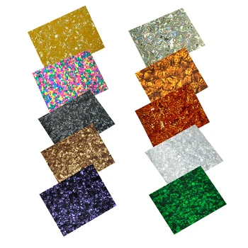 แผ่นเซลลูลอยด์210มม. x 148มม. 0.46มม. แผ่นงานประดิษฐ์ทำด้วยตัวเองปิ๊กกปิ๊กกีต้าร์เดโค