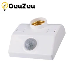 OuuZuu E27 LED 220V 110V Interface PIR Motion Sensor Switch Human Body Sensor Lamp Holder for Home Lighting Corridor Stairs Room