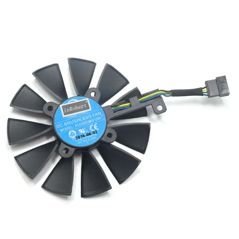 Reemplazo de ventilador de refrigeración para ASUS Strix GTX 1060 OC 1070 1080 GTX 1080Ti RX 480, 87MM PLD09210S12M PLD09210S12HH, tarjeta gráfica