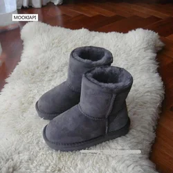 In 2019, China's newest sheepskin and wool children's snow boots, 100% pure wool children's snow boots, 7 colors