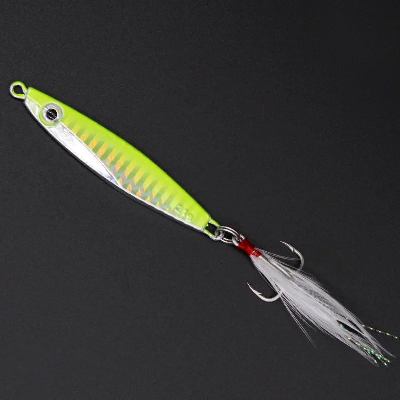 1pcs Metal Spinner Jig Fishing Lure 4.5-7.5cm 7-30g Sinking Hard Artificial Bait Lead Fish Wobbler Carp Pike Fishing Tackle Bait