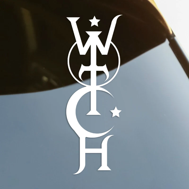 Witch Die-Cut Vinyl Decal Car Sticker Waterproof Auto Decors on Car Body Bumper Rear Window Laptop choose size #S60278