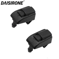 2 pcs Front Windshield Wiper Washer Jet Nozzle For Skoda Octavia 1Z 5E A5 A7 1Z0955985 Black Plastic