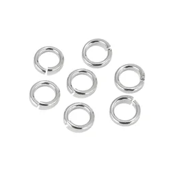 Anneau de Saut en Acier Inoxydable, Bague Ouverte, Connecteur Bijoux, Accessoires, Résultats, 200 Pièces, 3,5 mm, 4 mm, 5 mm, 6 mm, 7 mm, 8 mm, 9 mm, DIY