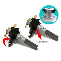 2pcs Vacuum Cleaner Electric Motor Carbon Brushes Accessories Durable Household