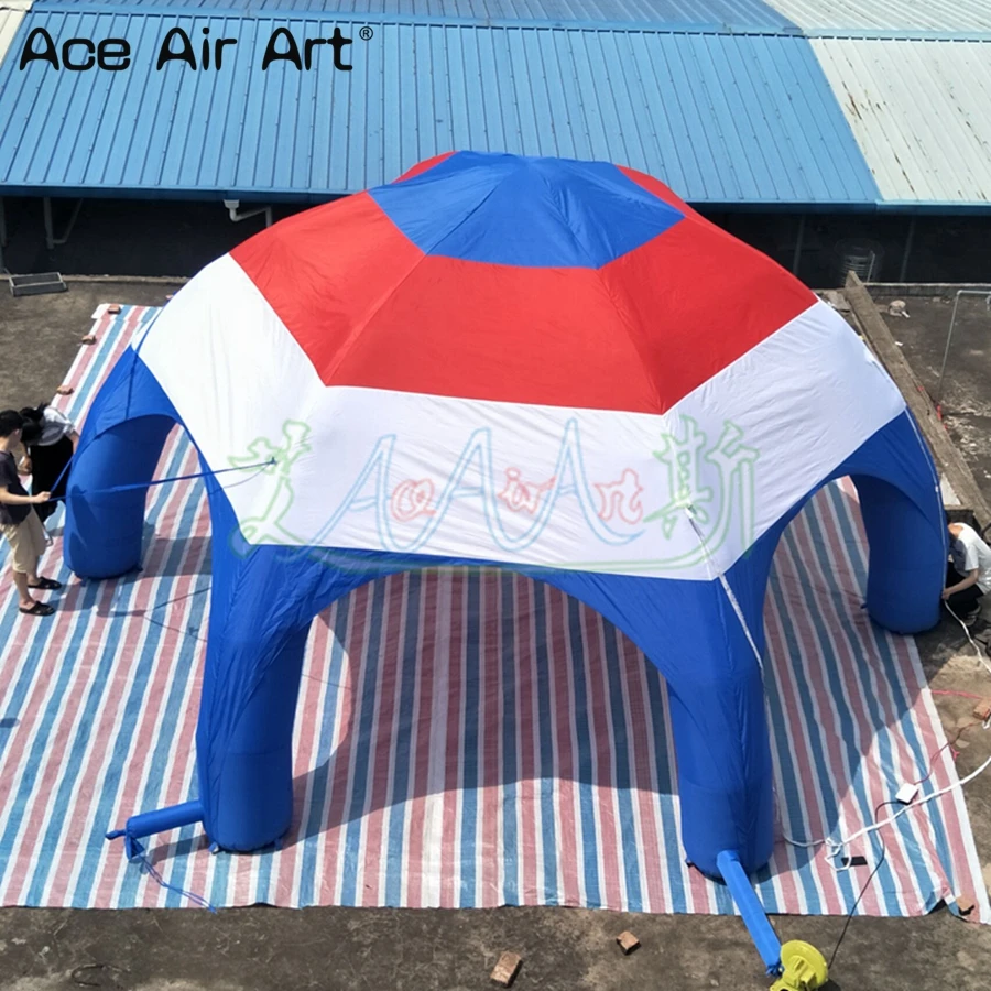 

Inflatable Spider Dome Tent, 7m Diameter, Mutil-Color, Red, White, Blue, Outdoor Event, Sale