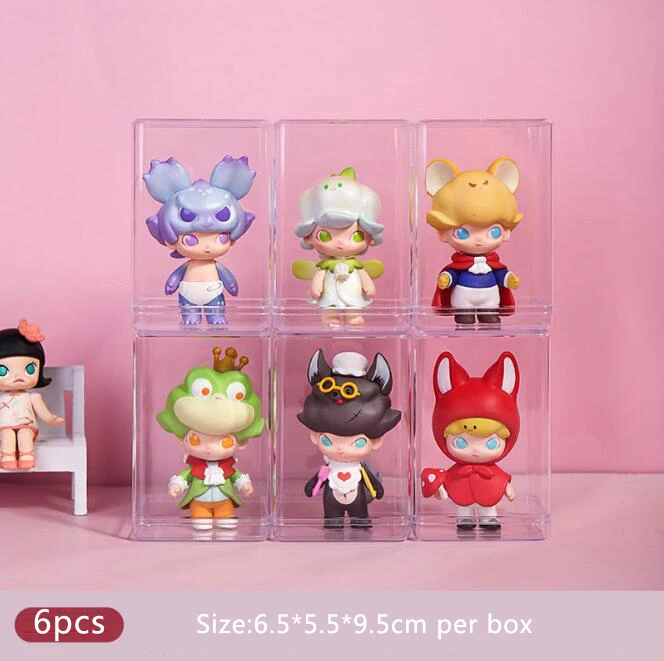 

Fashion Doll Bubble Matt Toy Brick Organizer Easy Stackable Blind Box Storage Display Stand Acrylic Case Transparent Dust Proof