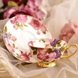 Royal Classic Bone China Porcelain Tea Cup Sets English High Quality Teacup and Saucer Xicaras Miniature Cup and Saucer II50BYD