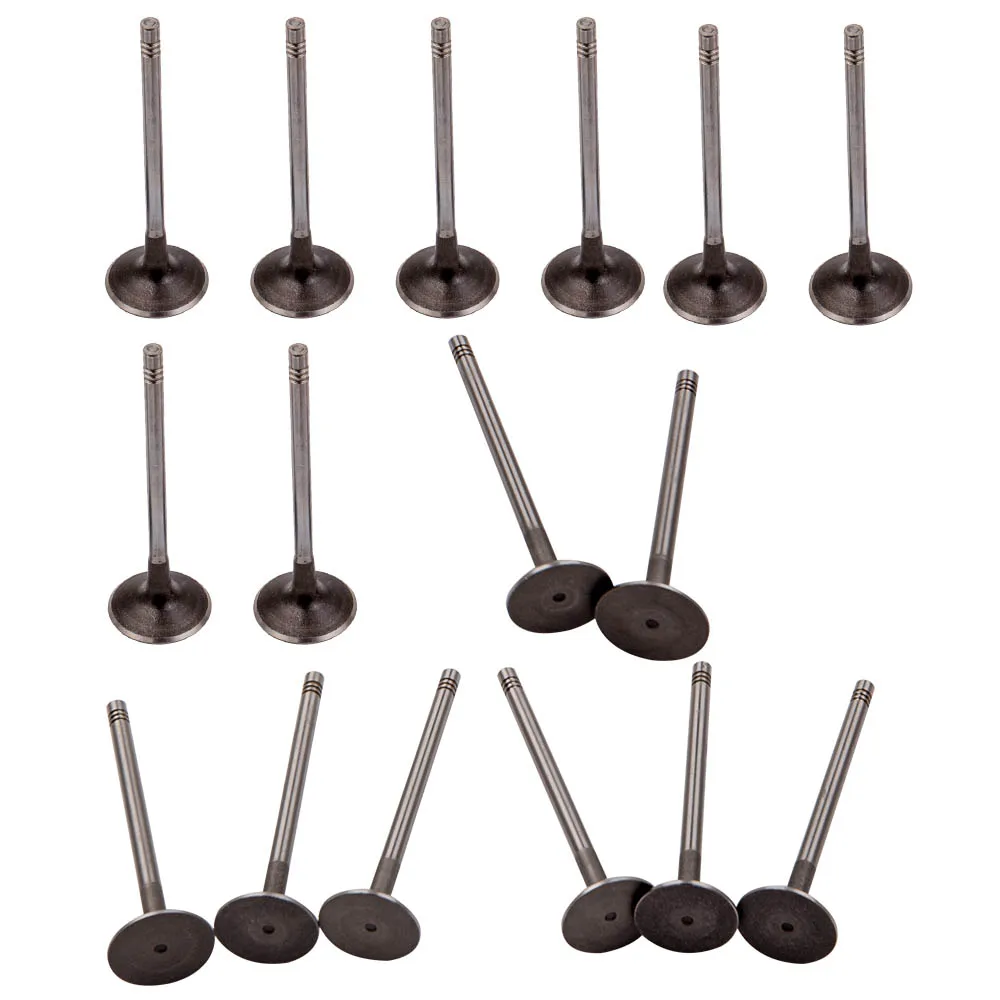 16x 6mm Intake + Exhaust Valves Set For VW/ for Skoda/ for Seat 2.0T 2.0L 06D109601M, 06D109611, 06D109611L