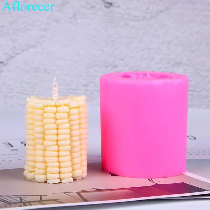 Corn Shape Silicone Candle Mold Cake Soap Mould Maize Handmade Candle Molds for Christmas Deco