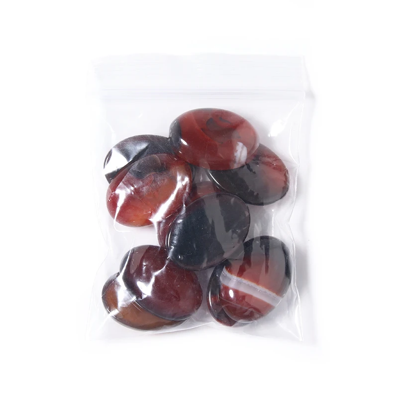 10pcs/Lot Crimson Agate 10*14/13*18/18*25mm Natural Stone Interface Cabochon Loose Beads For  DIY Handmade Necklace Jewelry