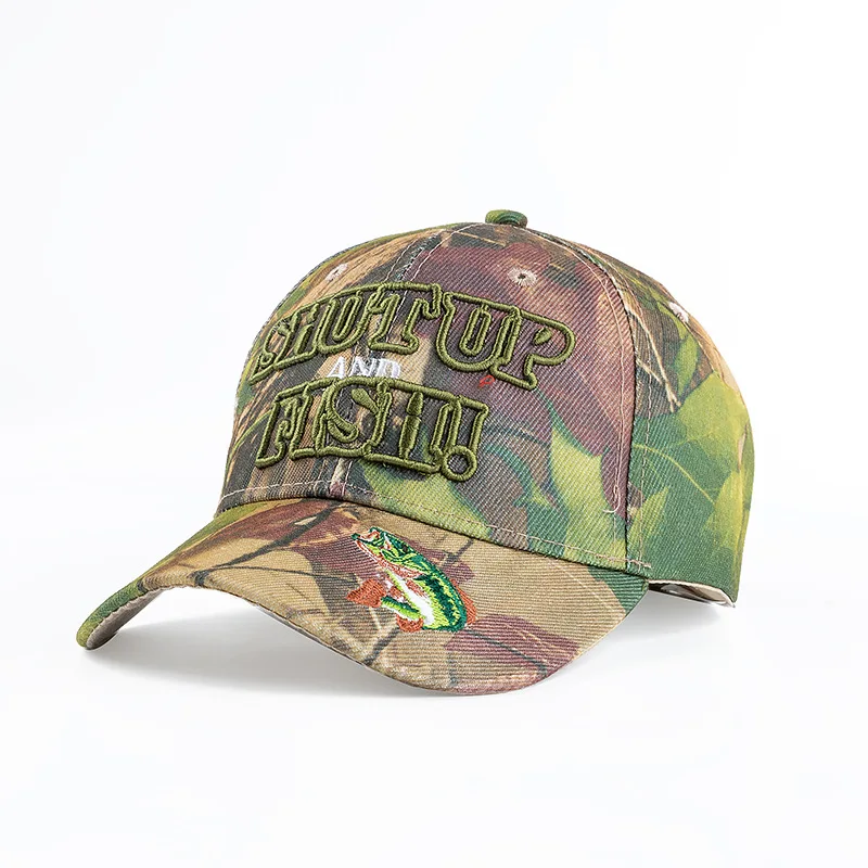 Camouflage nuovo cappello da uomo adulto anatra lingua cappello da donna grande fascia ricamo all\'ingrosso cappello da Baseball tendenza