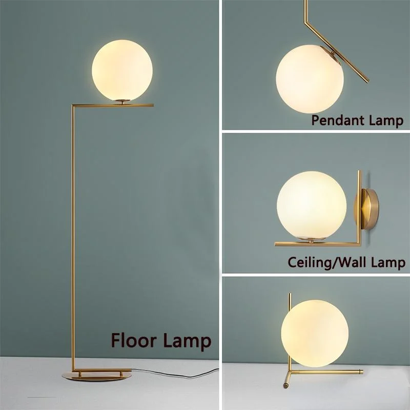 

LED Modern Floor Lamps Pendant Lights Table Lamp Bedroom Glass Office Living Room restaurant Wall Light Fitting moon lamp