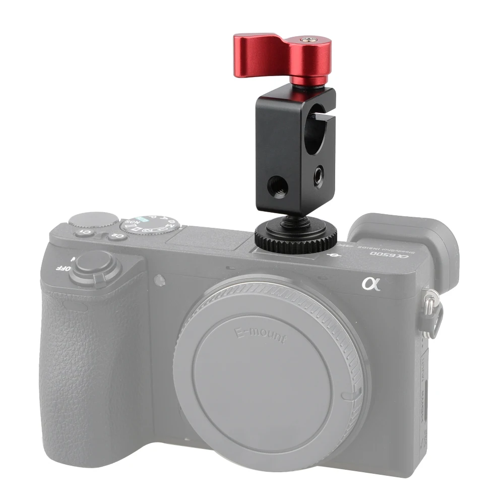 Morsetto a stelo singolo Standard 15mm CAMVATE con attacco per slitta freddo/caldo per Monitor/braccio magico/microfono/luce Flash/supporto LCD