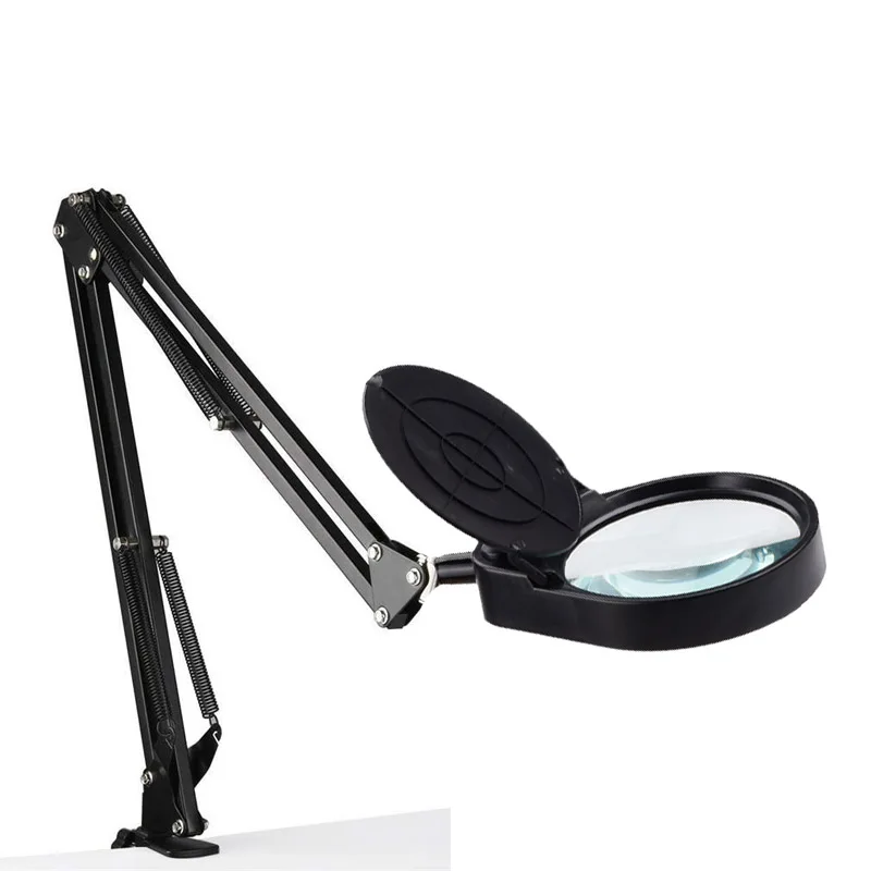 Magnifying Glass Lamp 8x15x USB LED Illuminated Magnifier Lamp Loupe Reading/Rework/Soldering