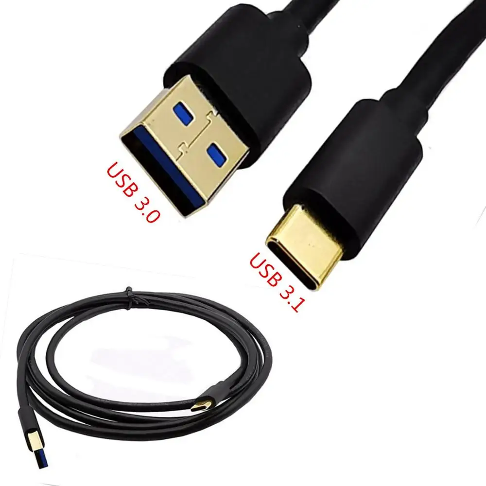 

5Gbps Type A Male to USB 3.1 Type C Gold-plated USB3.1 data cable AM TO type-c interface conversion USB3.0 male flat panel cable