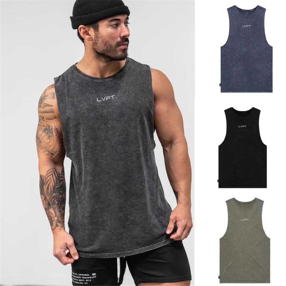 New Summer Brand Clothing Bodybuilding Cotton Shirt Fitness Trainning Men Tank Top Muscle Vest Stringer Undershirt Sleeveless