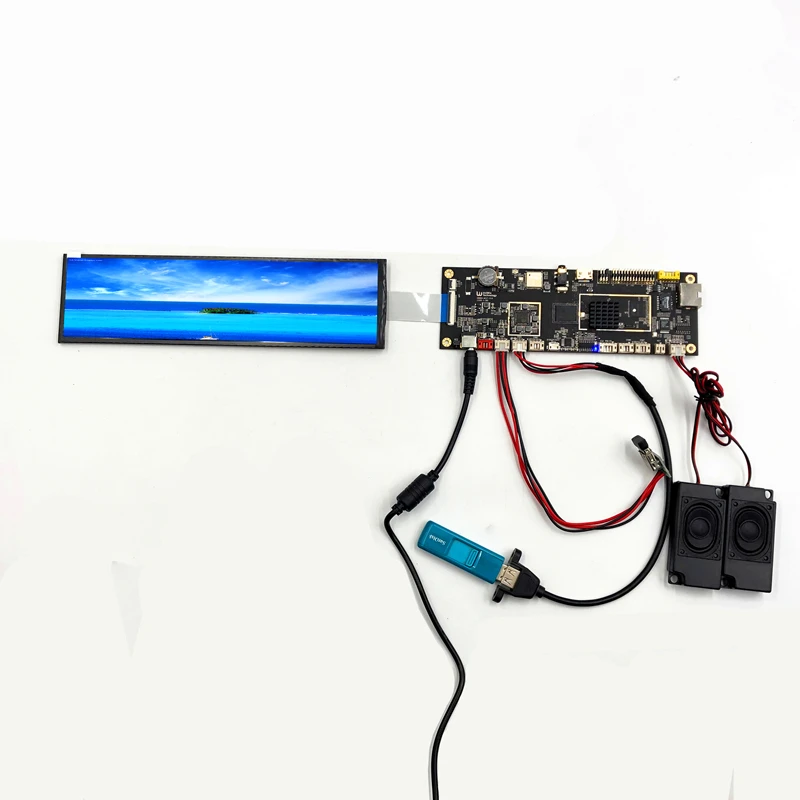 スーパーマーケットの棚画面,8.8x480,Androidボード付き液晶広告画面,1920インチ