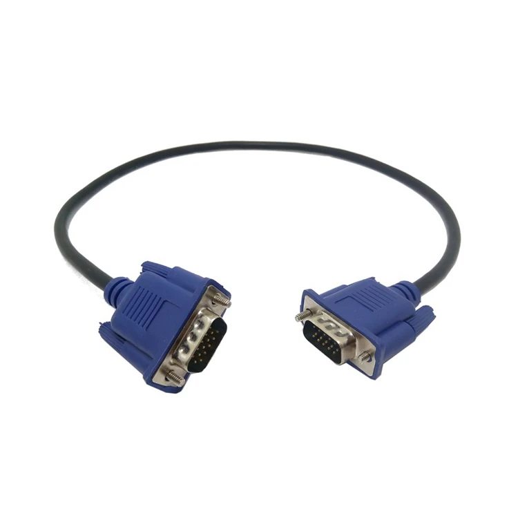 كابل VGA 3 5 ، وصلة فيديو لشاشة الكمبيوتر والتلفزيون ، بطول 0.3 متر-3 متر