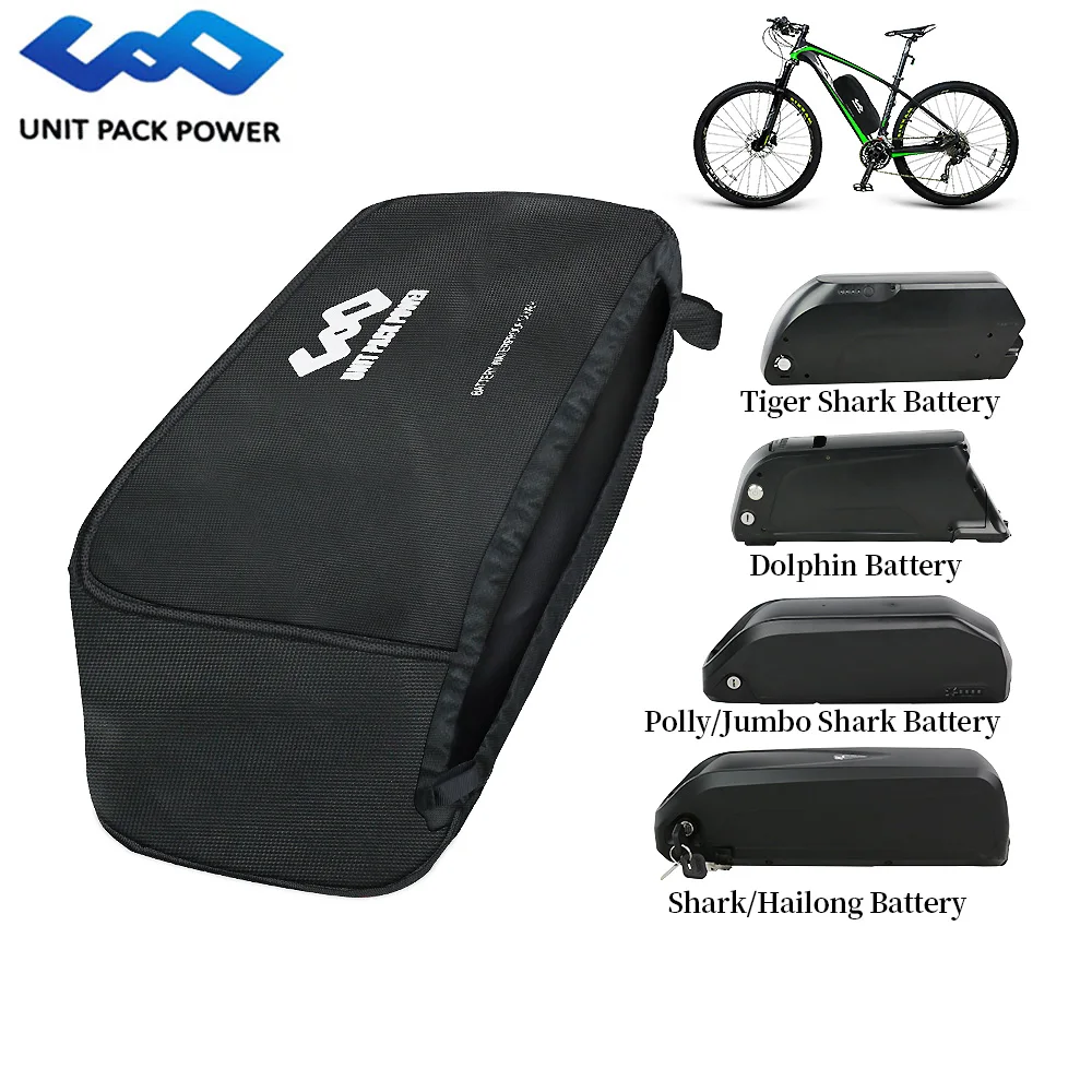 UPP Waterproof Bag Dustproof Anti-mud Cover for Downtube Lithium EBike Batteries Accessory Hailong Shark Dolphin Polly Style