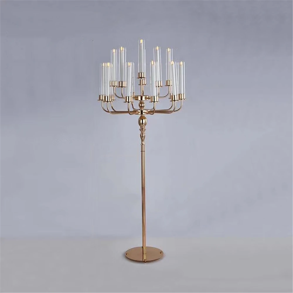 Candelabras Wedding Table Centerpiece Luxury Candelabrum Metal Candle Holders For Home Decoration 4 PCS /Lot