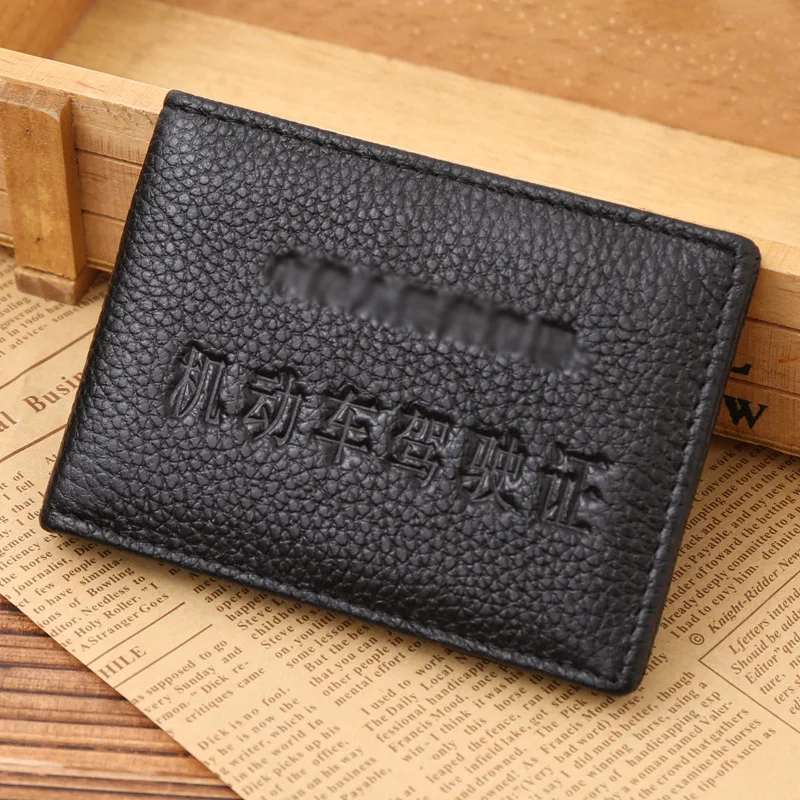 Factory Direct Candy Color Driving License Case Female Certificate Male Driver's License Driver's License Leather Cover