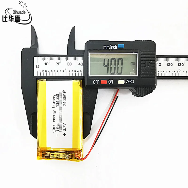 Bateria boa qulity 3.7v da bateria da energia do litro, íon do lítio do polímero 2400mah 104050/bateria do li-íon para o banco do pc da tabuleta, gps, mp3,mp4