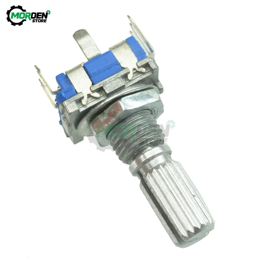 Plum Handle 20mm EC11 Rotary Encoder Coding Switch Digital with Potentiometer 5 Pin Switch