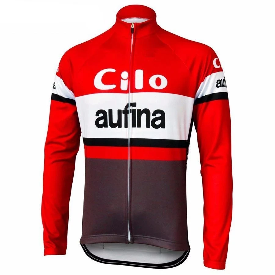 

Cilo aufina Retro Classic Men Winter Fleece Thermal Cycling Jerseys Long Sleeve Racing Bicycle Clothing Maillot Ropa Ciclismo