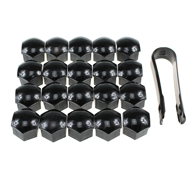 20PCS Wheel Lug Nut Center Cover Caps 321601173A + Removal Tool 8D0012244A For VW Golf Passat Audi A1 A4 A3 Q5 Q7 6 Color