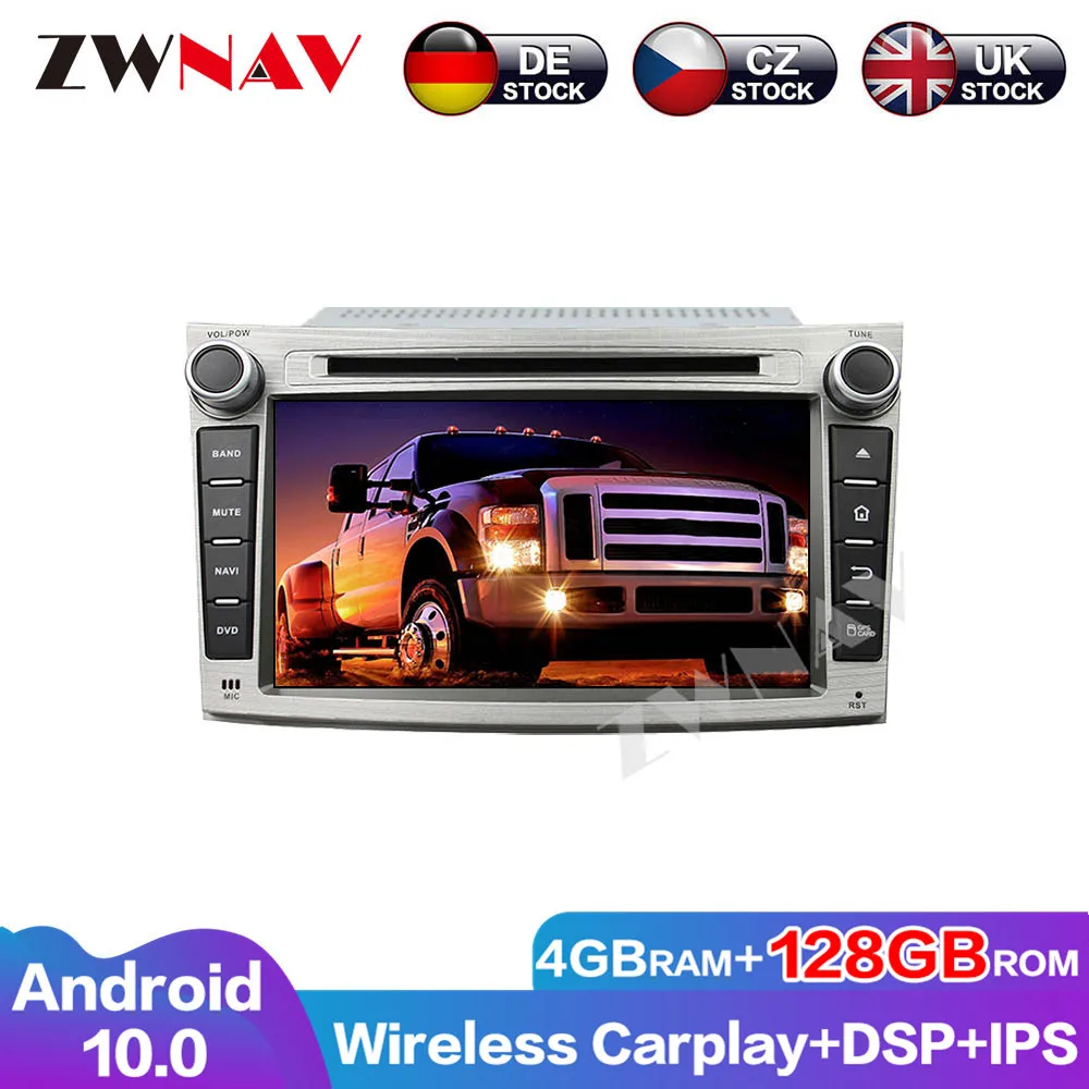 Android 10 128G Auto Radio DSP Audio Navigation GPS For Subaru Legacy Outback 2009-2014 Multimedia Head Unit Car DVD Player