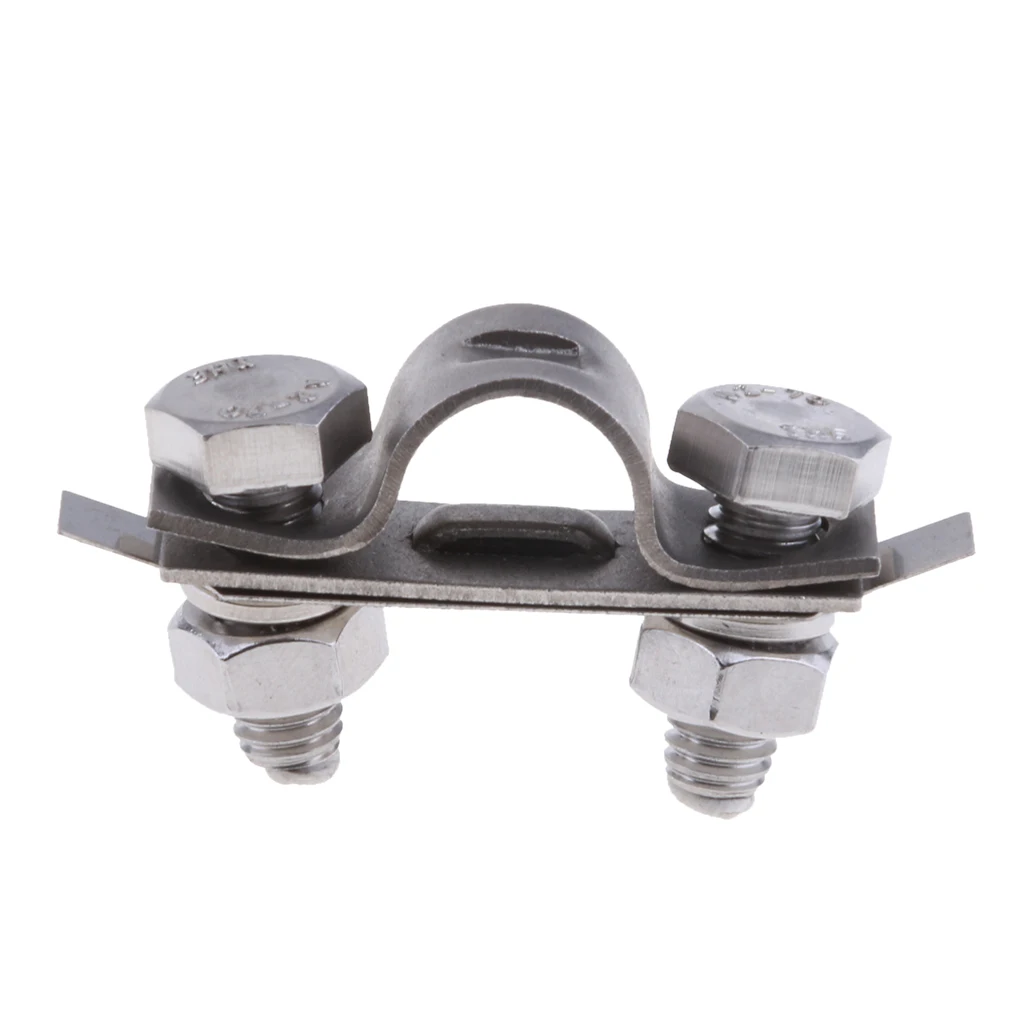 4 Pieces 304 Stainless Steel Control Throttle Cable Clamp Replacement Boat Marine Hardware