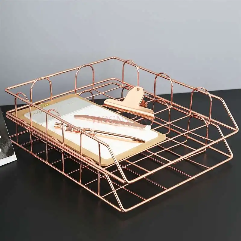 Ijzer Bestand Doos Bestand Plank Multilayer Boekenplank Bureau Student Informatie Rack Office Desktop Opbergrek