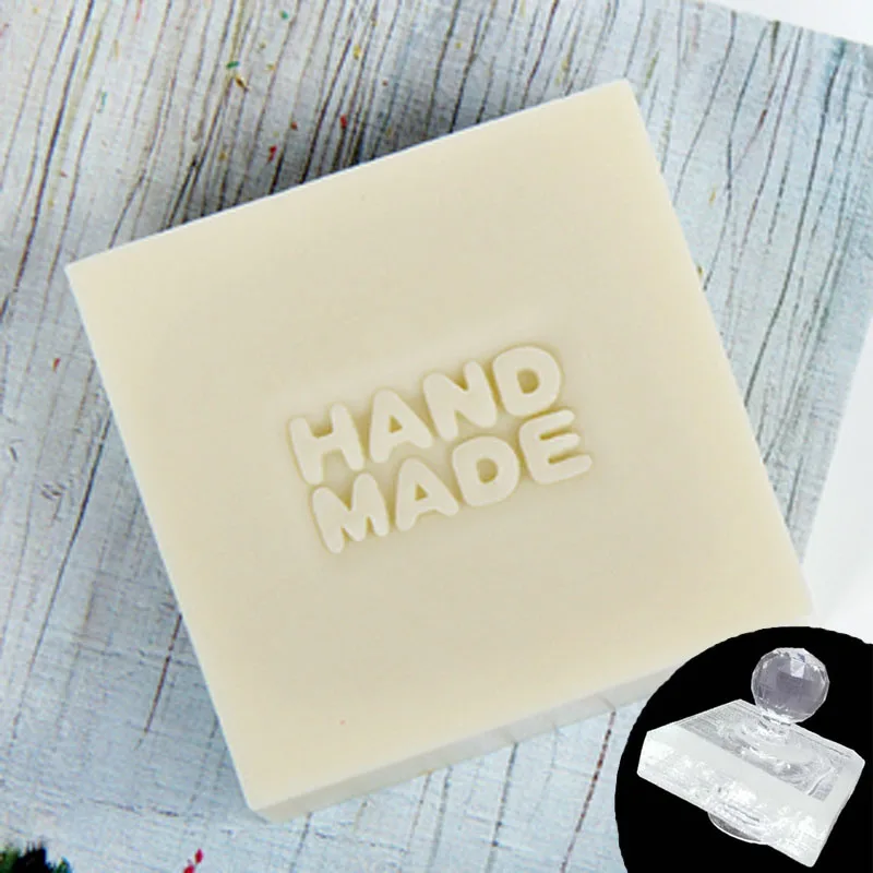 Acrylic Transparent Soap Stamp for DIY Making, Different Kinds of Handmade Pattern, Home Cleaning, Natural Seal, Chapter Tool