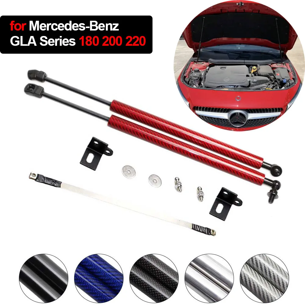 

for Mercedes Benz GLA Series 180 200 220 2x Auto Front Hood Bonnet Modify Gas Struts Lift Support Shock Damper Absorber