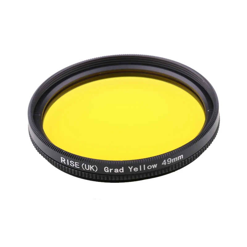 Camera Filter 49mm Full Yellow color lens Filter for Nikon D3100 D3200 D5100 SLR Camera lens