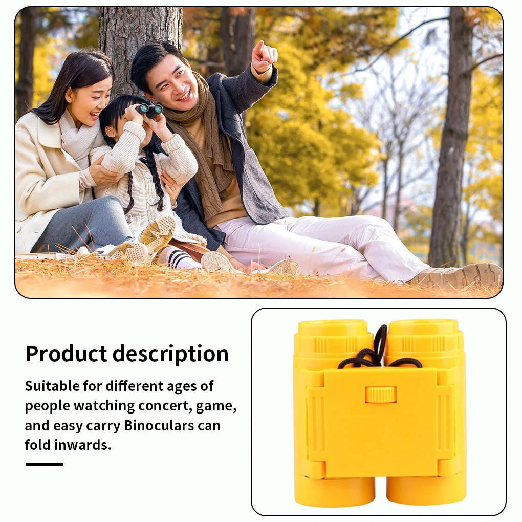 Telescope Portable Kid Binocular Foldable Outdoor Observing Tool High Resolution Children Binocular