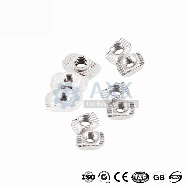 

100pcs 50 pcs M3/M4/M5*10*6 For 20 Series Slot T-nut Sliding T Nut Hammer Drop In Nut Fasten Connector 2020 Aluminum Extrusions