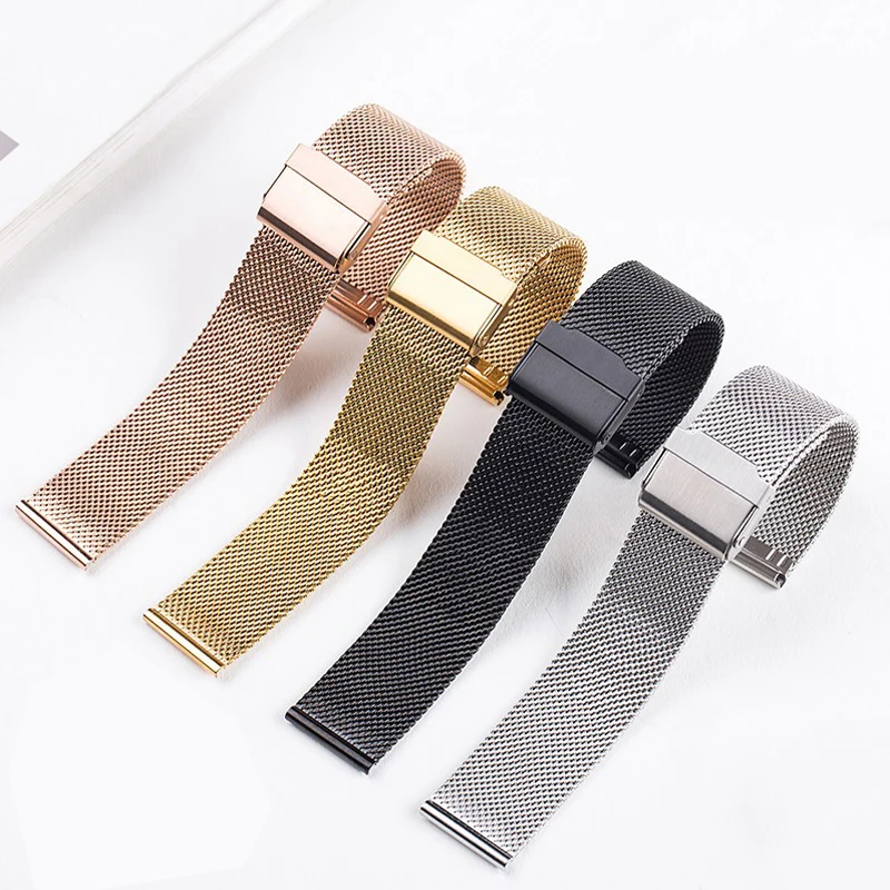 20mm New Mesh Straps For Xiaomi Huami Amazfit GTS 1 2 3 2e 2 mini Stainless Steel Milanese Bands For Bip U S Lite Pop GTR 42mm