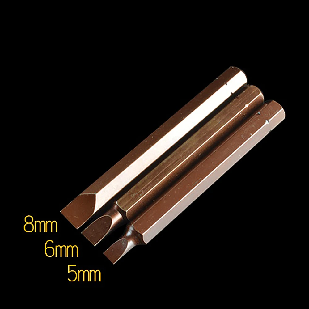 1Pcs S2เหล็ก Phillips / Slotted / Hex แม่เหล็กไขควง Bit 8Mm Shank เส้นผ่าศูนย์กลางสกรูไฟฟ้า bits 80Mm