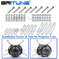 Projector Lens Connecting Plates For Hella 3R 5/ Q5 Headlight Retrofit Tool 25/40/50mm Modify Screws Car Lights Accessories